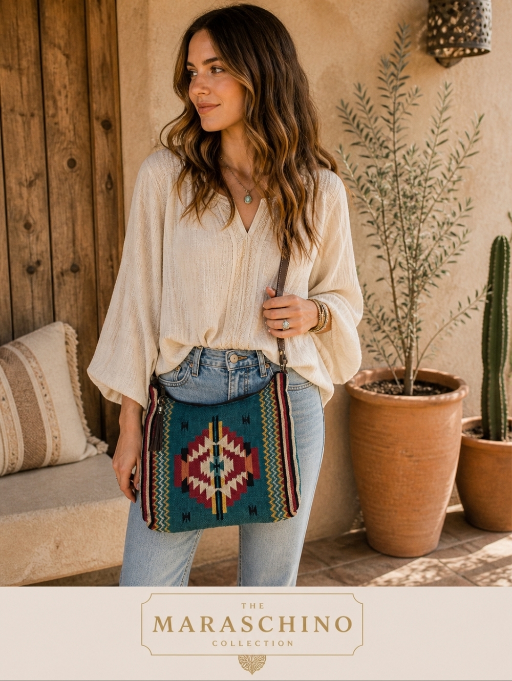 El Paso Saddleblanket Boho Crossbody Bag | Southwest Woven